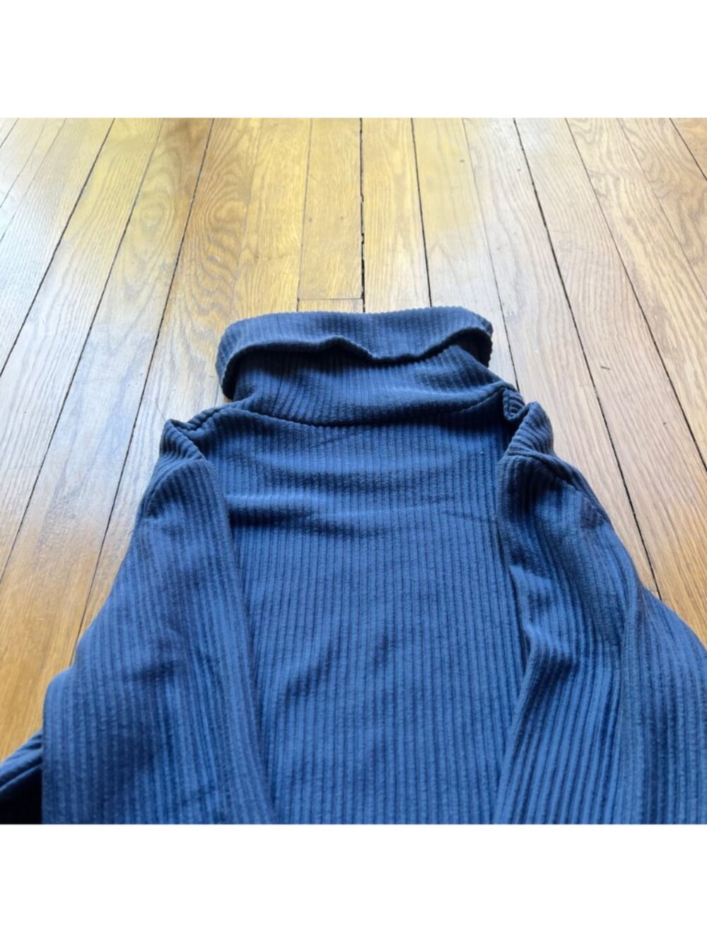 Club Monaco Size S Navy Blue Meredy Rib Knit Long Sleeve Turtleneck Sweater Top - Picture 13 of 14